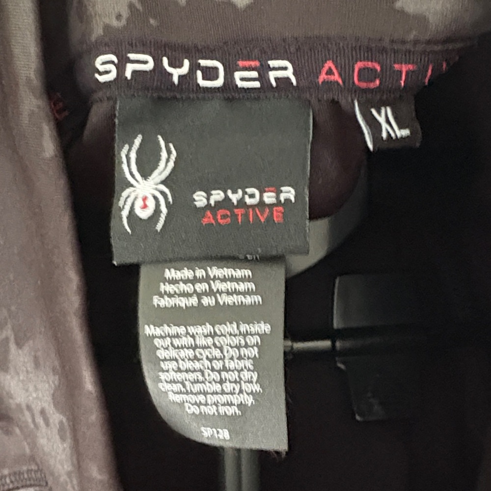 Spyder Black Camo Quarter-Zip Pullover - Picture 2 of 6